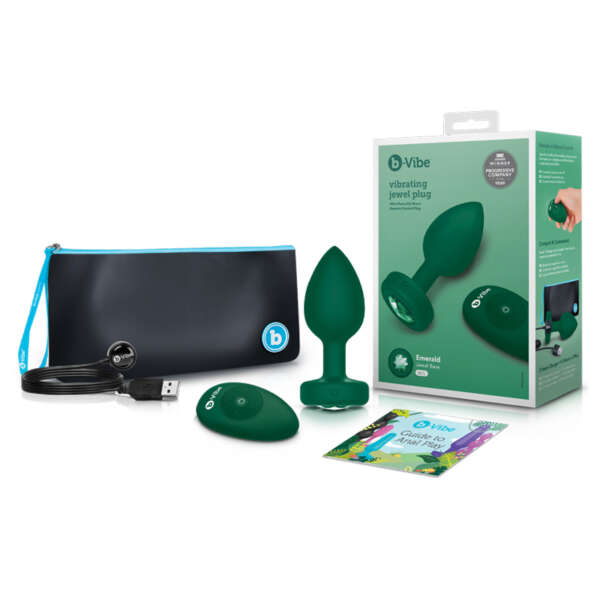 b-Vibe Vibrating Jewel Emerald M/L
