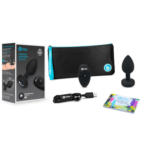 b-Vibe Vibrating Jewel Black Diamond M/L