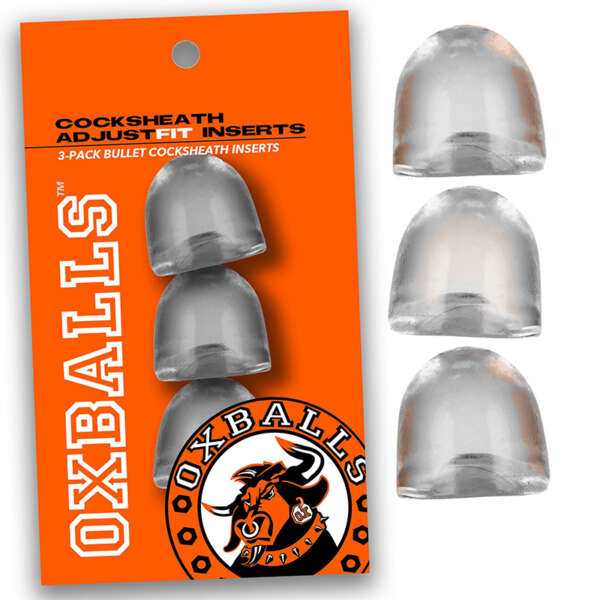 OxBalls ADJUSTFIT INSERT 3 Pack Clear