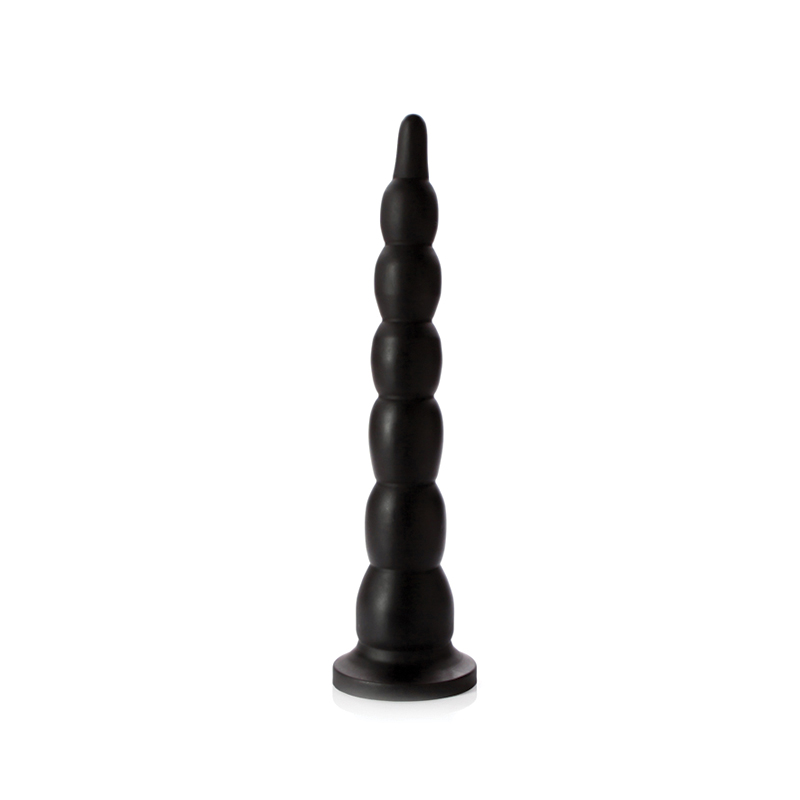 Tantus Cowboy Beaded Dildo Onyx BOX