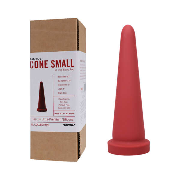 Tantus Cone Small Dildo Ruby BOX