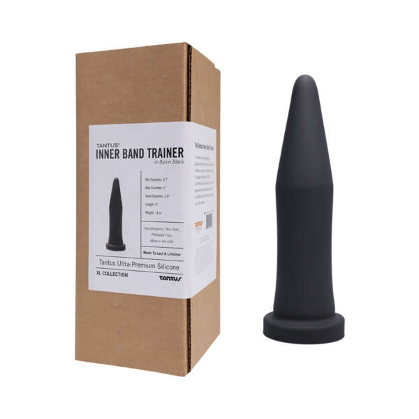 Tantus Inner Band Trainer Dildo Onyx BOX