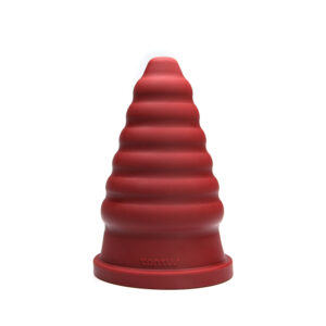 Tantus Cone Ripple Dildo Ruby BOX