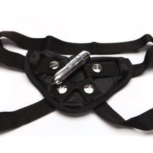 Tantus Velvet Vibrating Harness Onyx