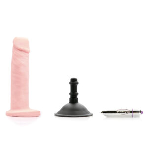 Tantus Alan O2 Vibrating Dildo Kit Cream
