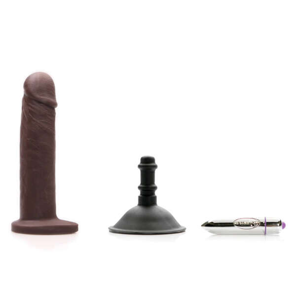 Tantus AlanO2 Vibrating Kit Espresso BAG