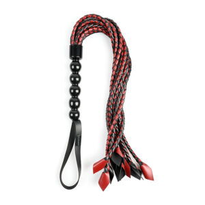 SS Saffron Braided Flogger Red/Black