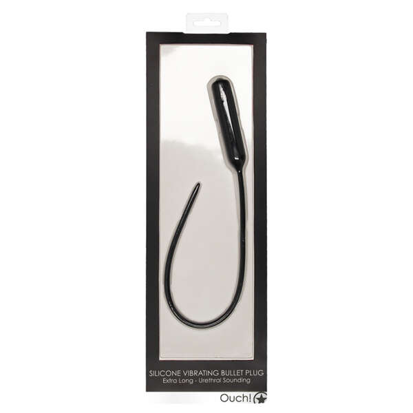 Ouch UrethralSound ExtraLongVibrPlug Blk