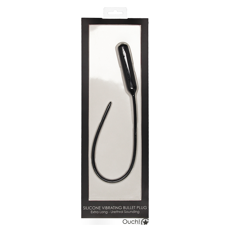 Ouch UrethralSound ExtraLongVibrPlug Blk
