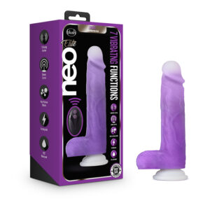 Neo Elite Encore 8in Sili Vibr Dildo Pur