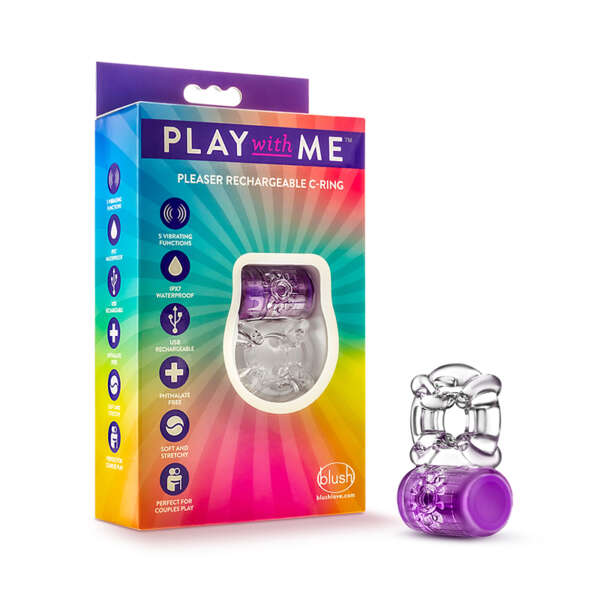 Play with Me Pleaser Vibr C-Ring Purple