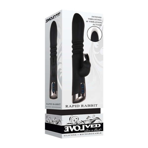 Evolved Rapid Rabbit Vibrator Black