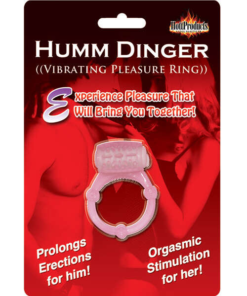 Humm Dinger Vibrating Cockring - Magenta