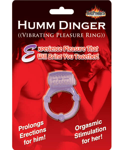 Humm Dinger Vibrating Cockring - Purple