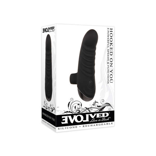 Evolved HookedOnYou Finger Vibrator Blk