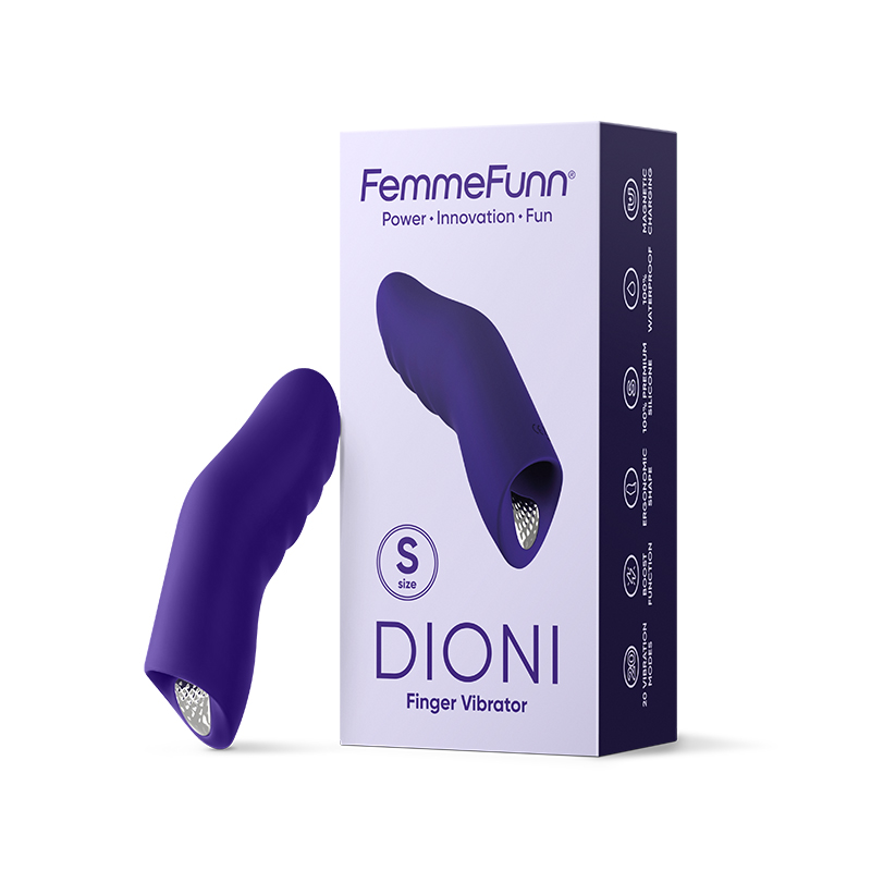 FemmeFunn Dioni Finger Vibr Sml Dark Pur