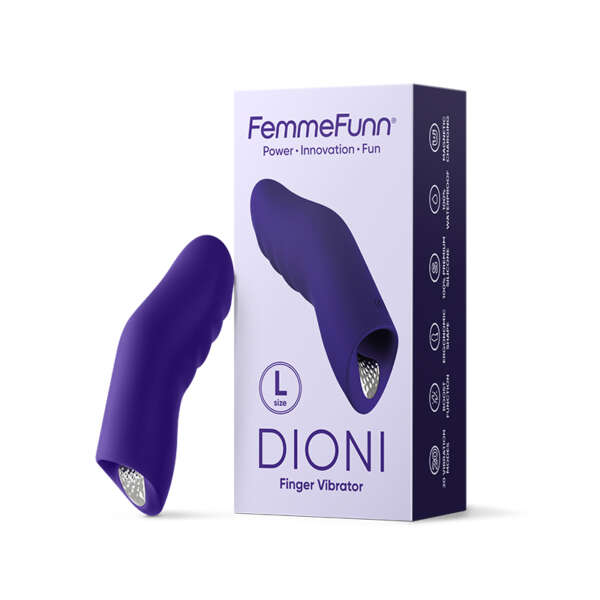 FemmeFunn Dioni Finger Vibr Lrg Dark Pur
