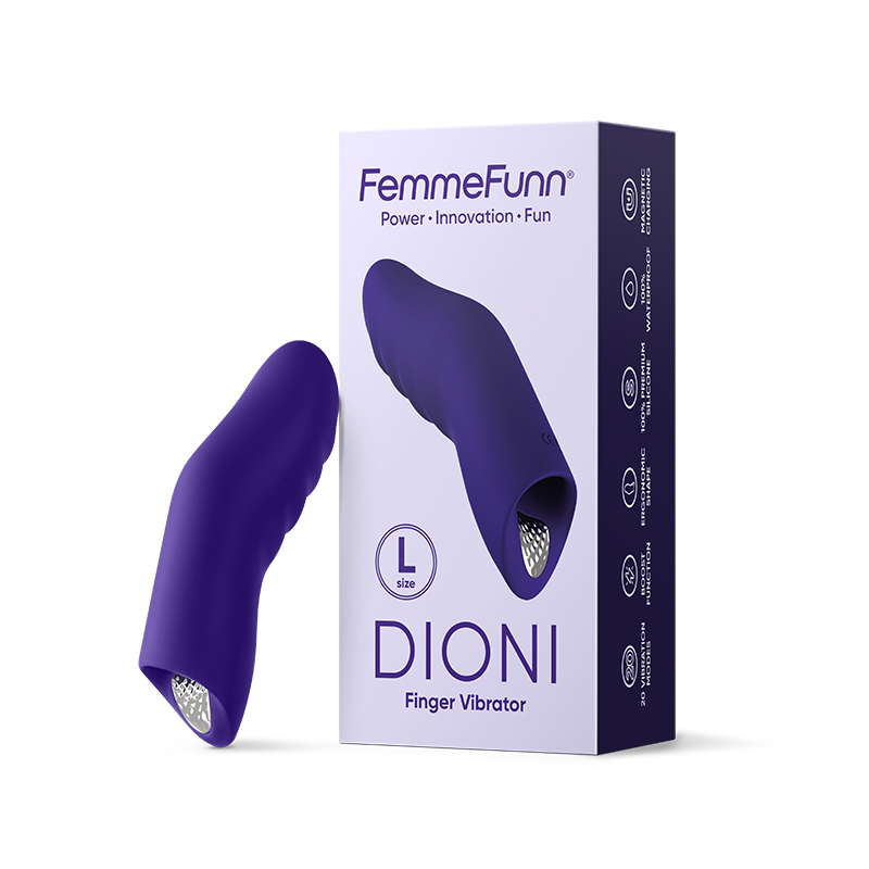 FemmeFunn Dioni Finger Vibr Lrg Dark Pur