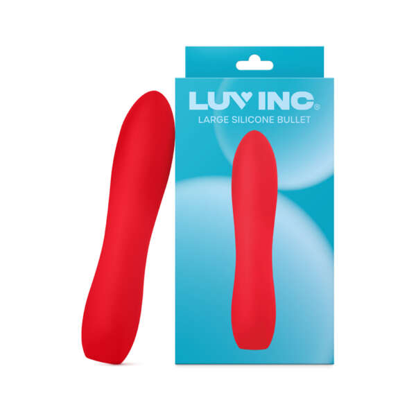 Luv Inc Lb72 Large Silicone Bullet Red