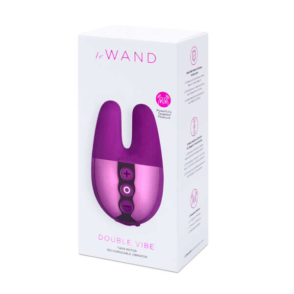 Le Wand Chrome Double Vibe Dark Cherry