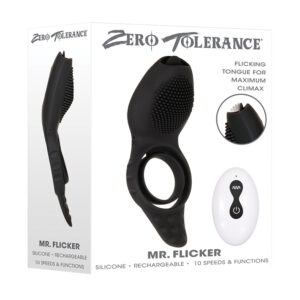 ZT Mr. Flicker Tongue VibrCockring Blk