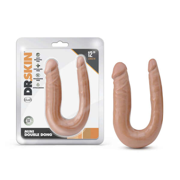 Dr. Skin Mini Double Dong 12in Tan