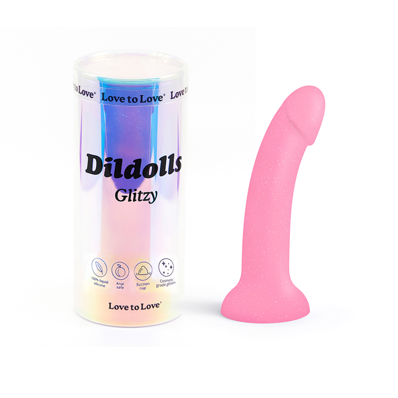 Love to Love Dildolls Glitzy Dildo Pink