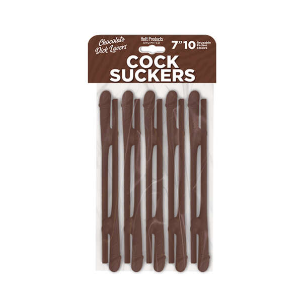Skins Pecker Straws Chocolate Lovers 10p