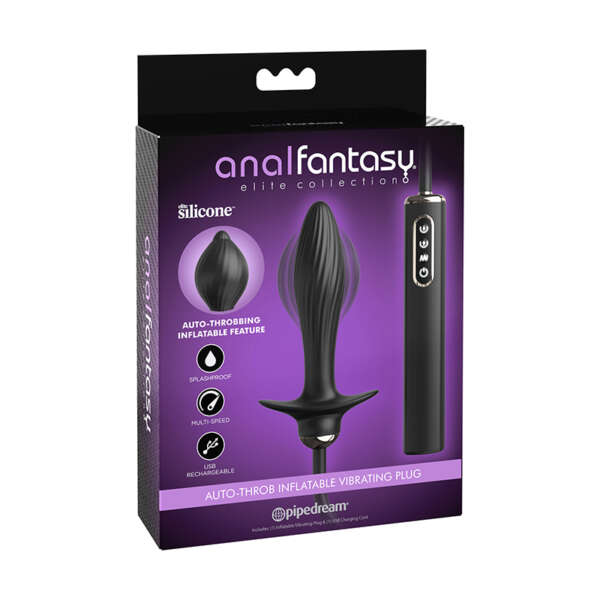 AFC Elite Auto-Throb InflatVibr Plug Blk