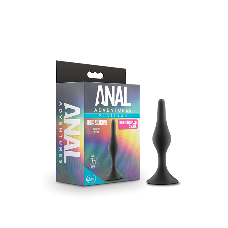 Anal Adventures Beginner Plug Small Blk