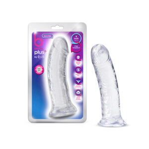 B Yours Plus Roar n Ride 8in Dildo Clear
