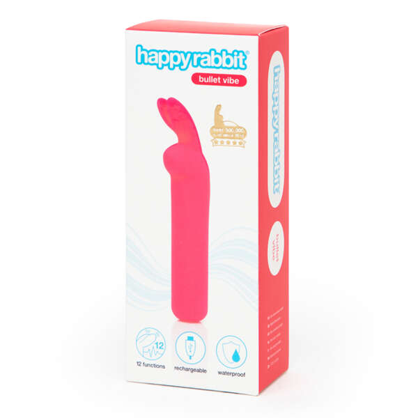 HR Rechargeable Bullet Vibe W/Ears Pink