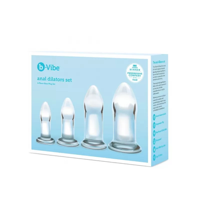 b-Vibe Anal Dilators Glass Plug Set
