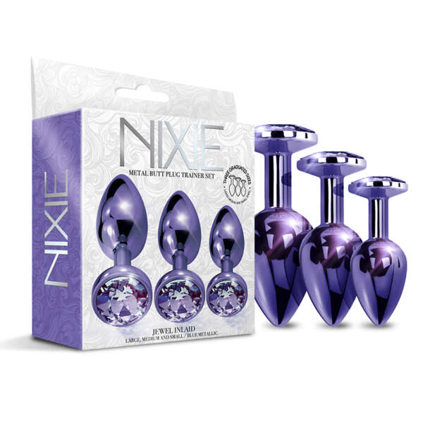 Nixie Metal Butt Plug Train Set Pur Met