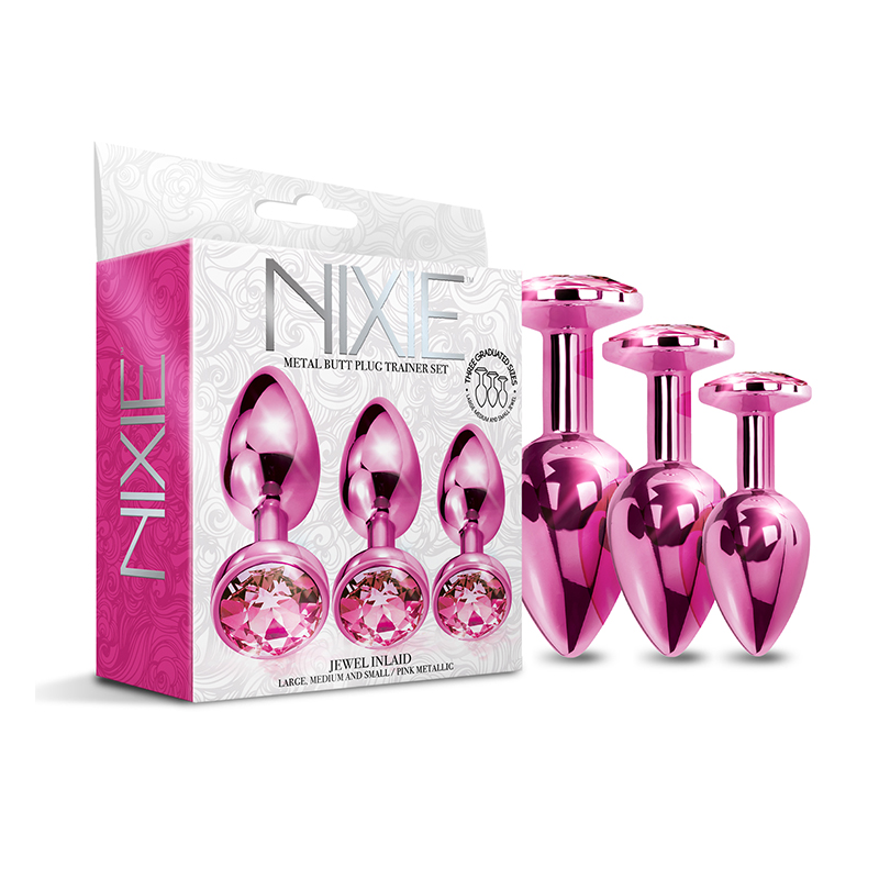 Nixie Metal Butt Plug Trainer Set Pk Met