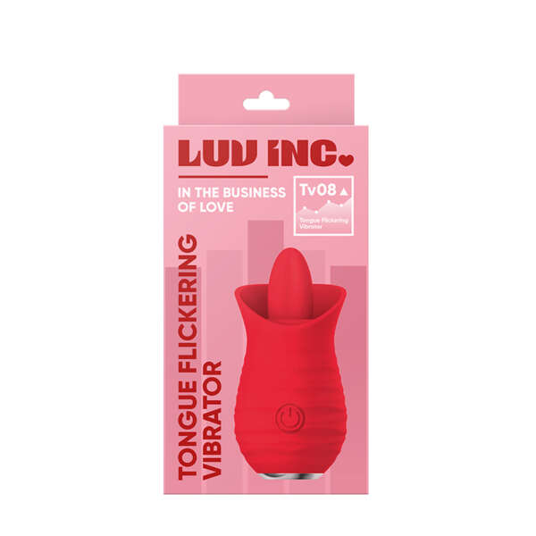 Luv Inc Tv08 Tongue Flickering Vibr Red
