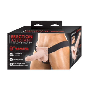 Erection Assist Hollow Strap-On Vib 6 Wh