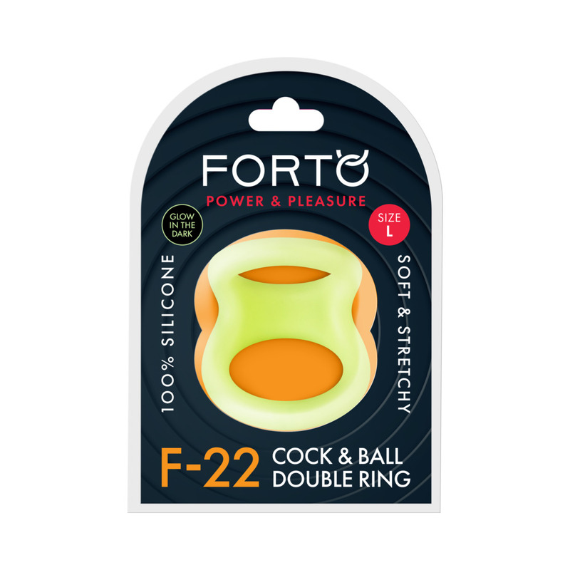 Forto F-22 Sili C&B D-Ring Large Glow