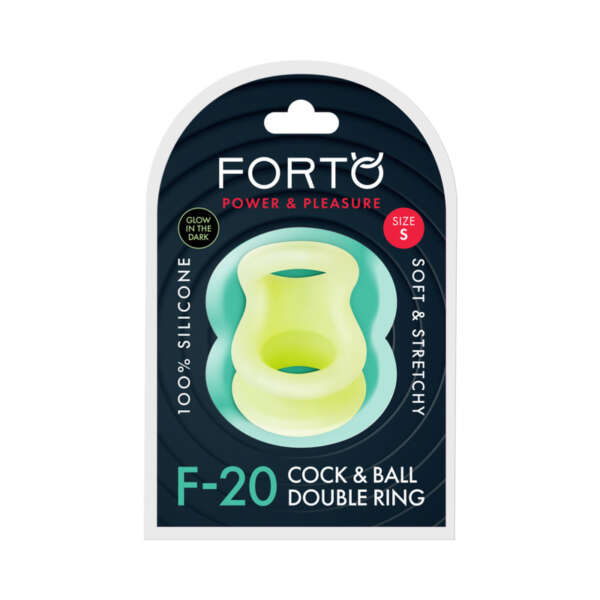 Forto F-20 Cockring Ball Stretch Sml Glo
