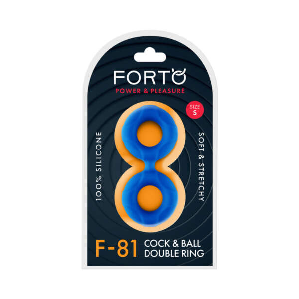 Forto F-81 Sili C&B Double Ring Sml Blue
