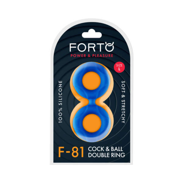 Forto F-81 Sili C&B Double Ring Lrg Blue