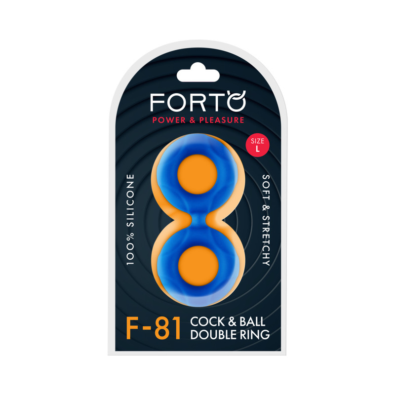 Forto F-81 Sili C&B Double Ring Lrg Blue