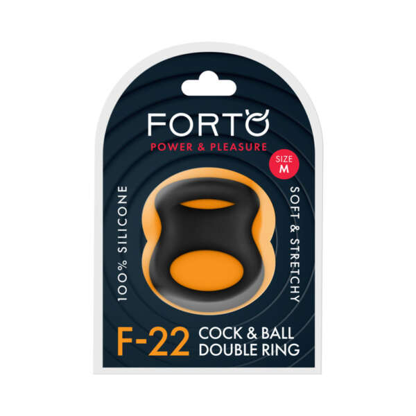 Forto F-22 Sili C&B D-Ring Medium Black