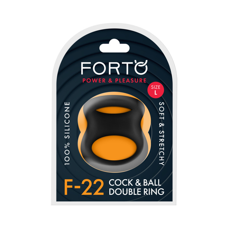 Forto F-22 Sili C&B D-Ring Large Black