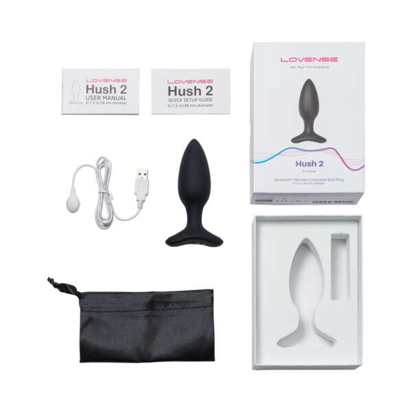 Lovense Hush 2 VibratingButtPlug S 1.5in