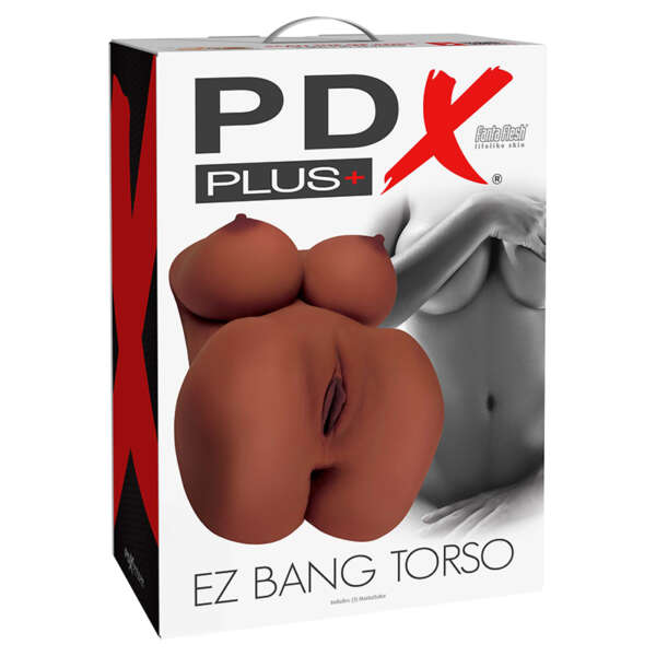 PDX Plus EZ Bang Torso Masturbator Brown