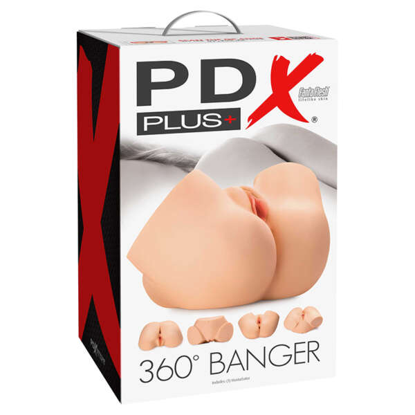 PDX Plus 360 Banger Masturbator Beige