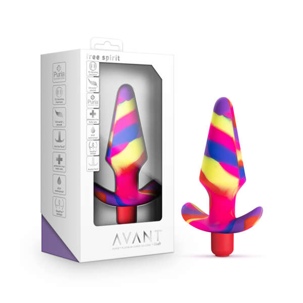 Avant Free Spirit Sili Vibr Plug Scarlet