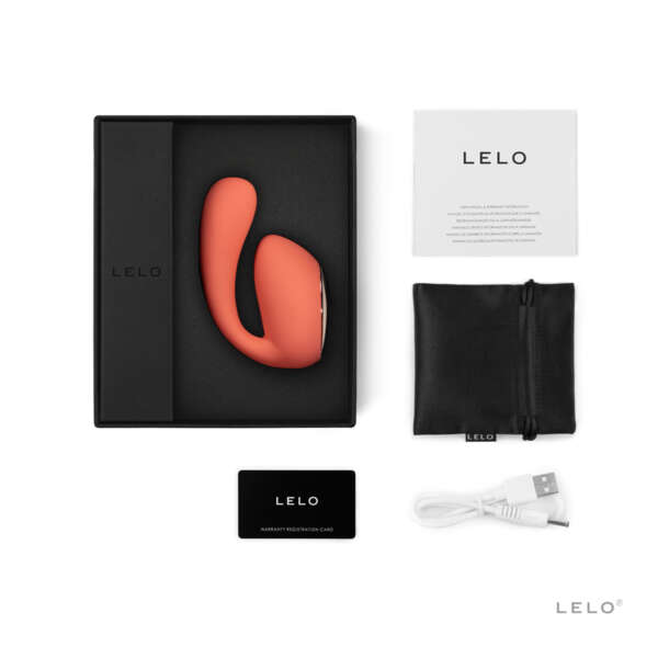 LELO IDA WAVE Dual Stimulator Coral Red