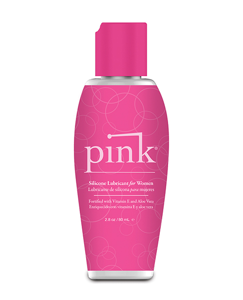 Pink Silicone Lube - 2.8 oz Flip Top Bottle